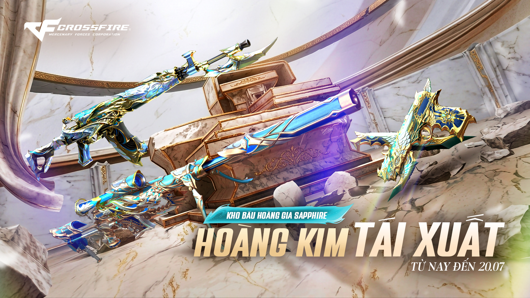 KHO BÁU HOÀNG GIA SAPPHIRE - HOÀNG KIM TÁI XUẤT