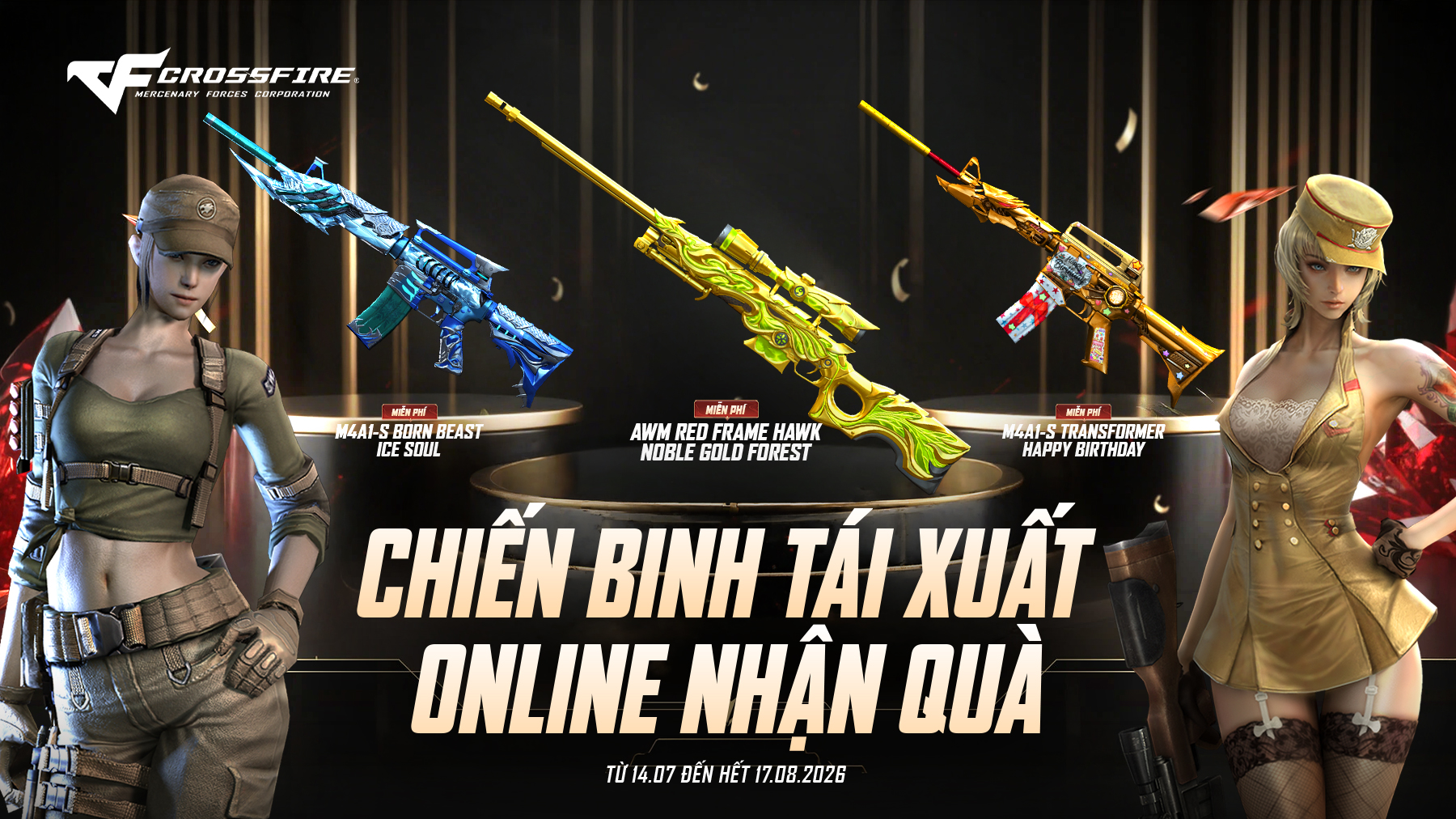 CHIẾN BINH TÁI XUẤT - ONLINE NHẬN QUÀ
