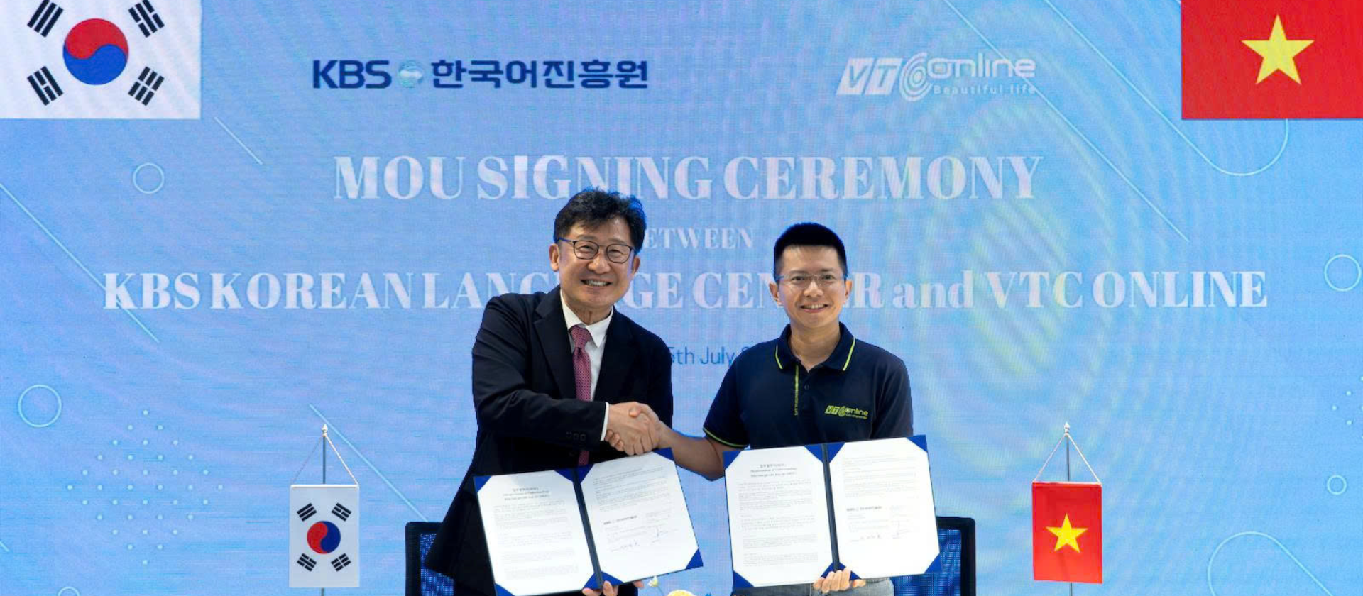 VTC Online và KBS Korean Language Center ký kết hợp tác chiến lược