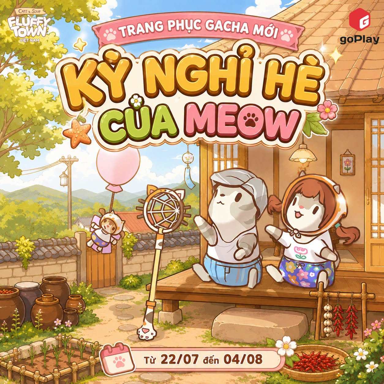 TRANG PHỤC GACHA MỚI “KÌ NGHỈ HÈ CỦA MEOW”