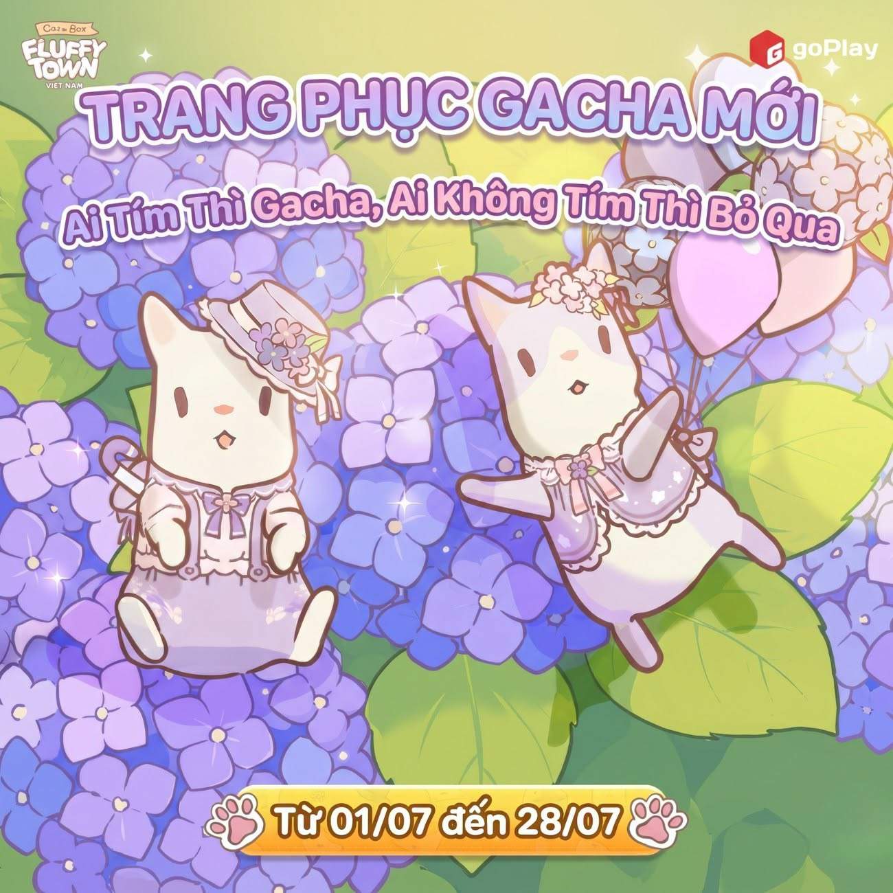 TRANG PHỤC GACHA MỚI “VƯỜN HOA CẨM TÚ CẦU”